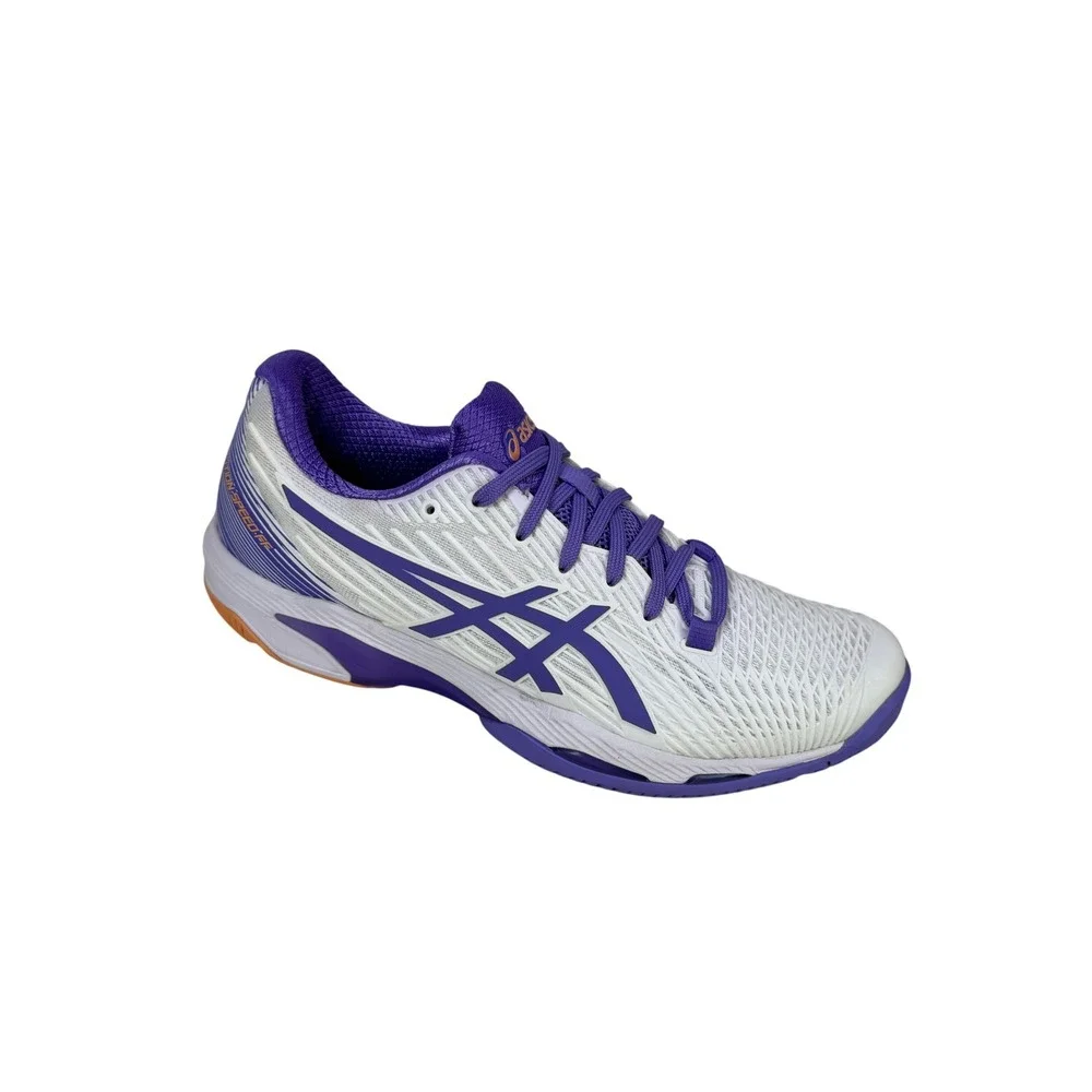 Asics Solution Speed FF 2 Tennis Shoes‎ Womens 9 White Amethyst 1042A136-104